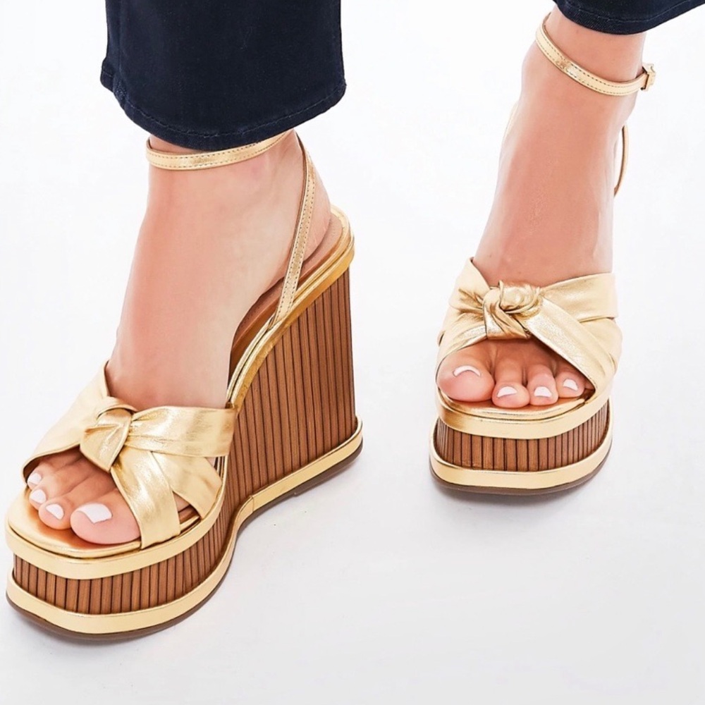 Gold wedges - only worn once!
